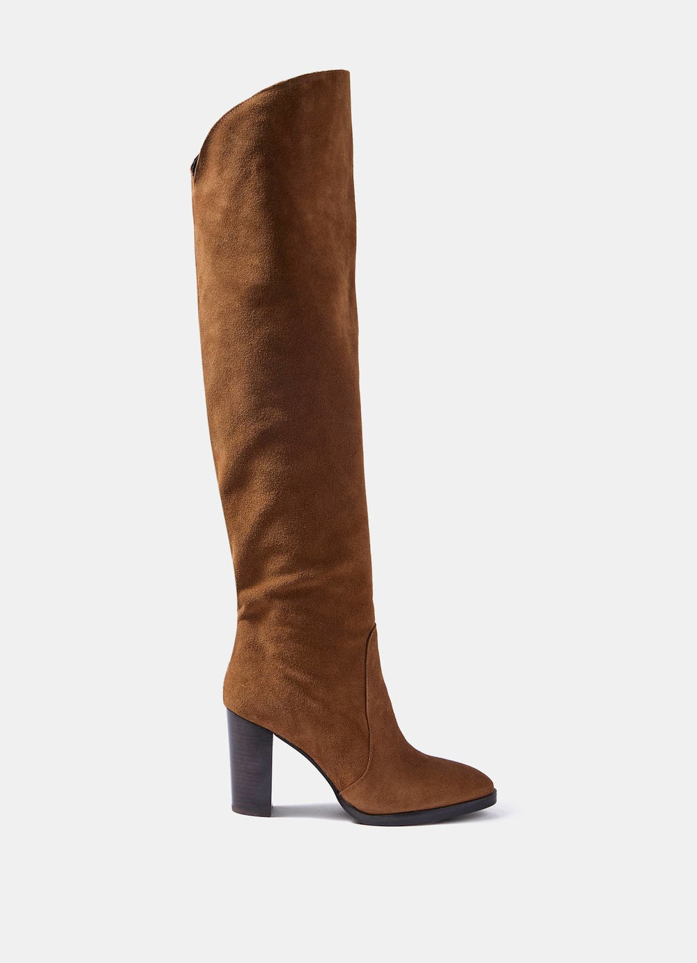 Nova Tan Suede Over The Knee Boots