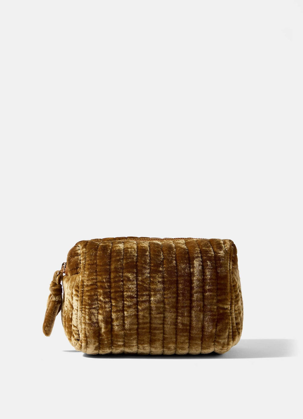 Gold Velvet Small Wash Bag