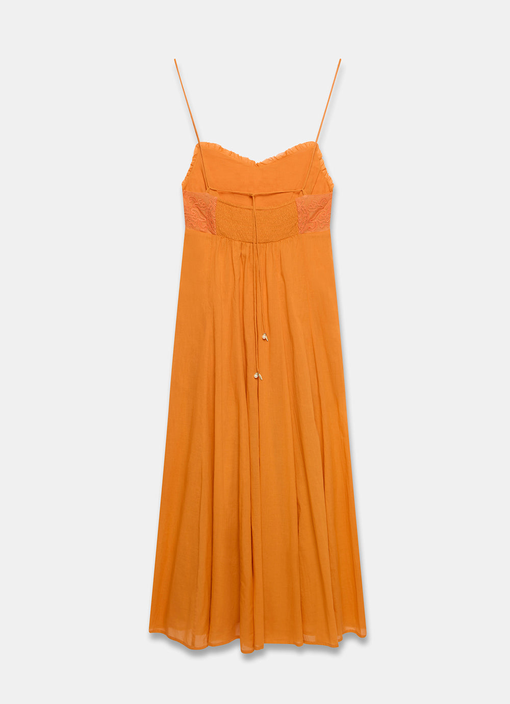 Orange Cotton Embroidered Midi Dress Mint Velvet Orange Cotton Embroidered Midi Dress Mint Velvet