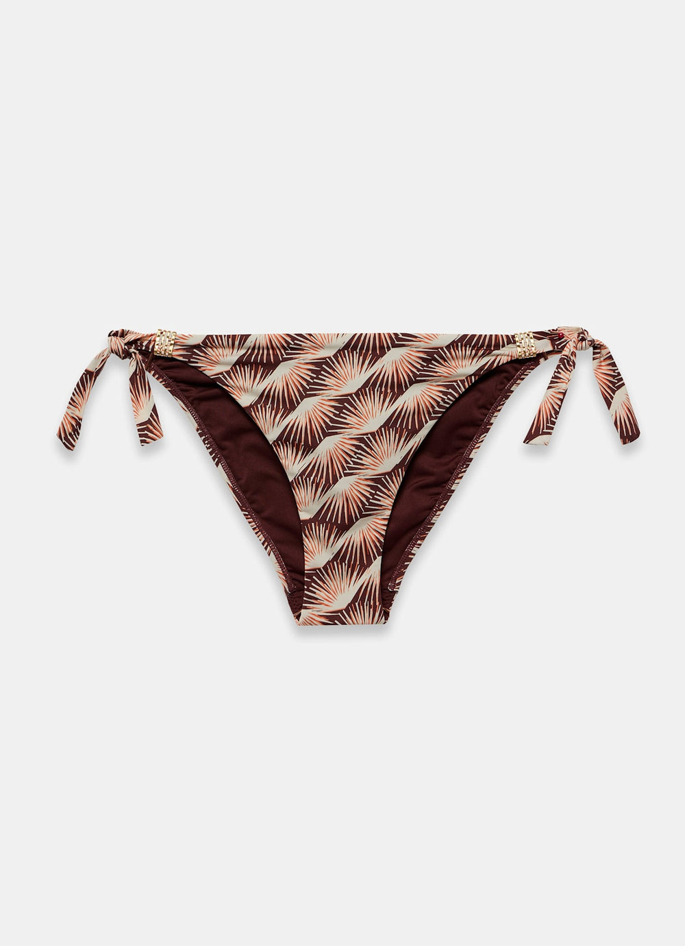 Orange Geo Print Bikini Bottoms