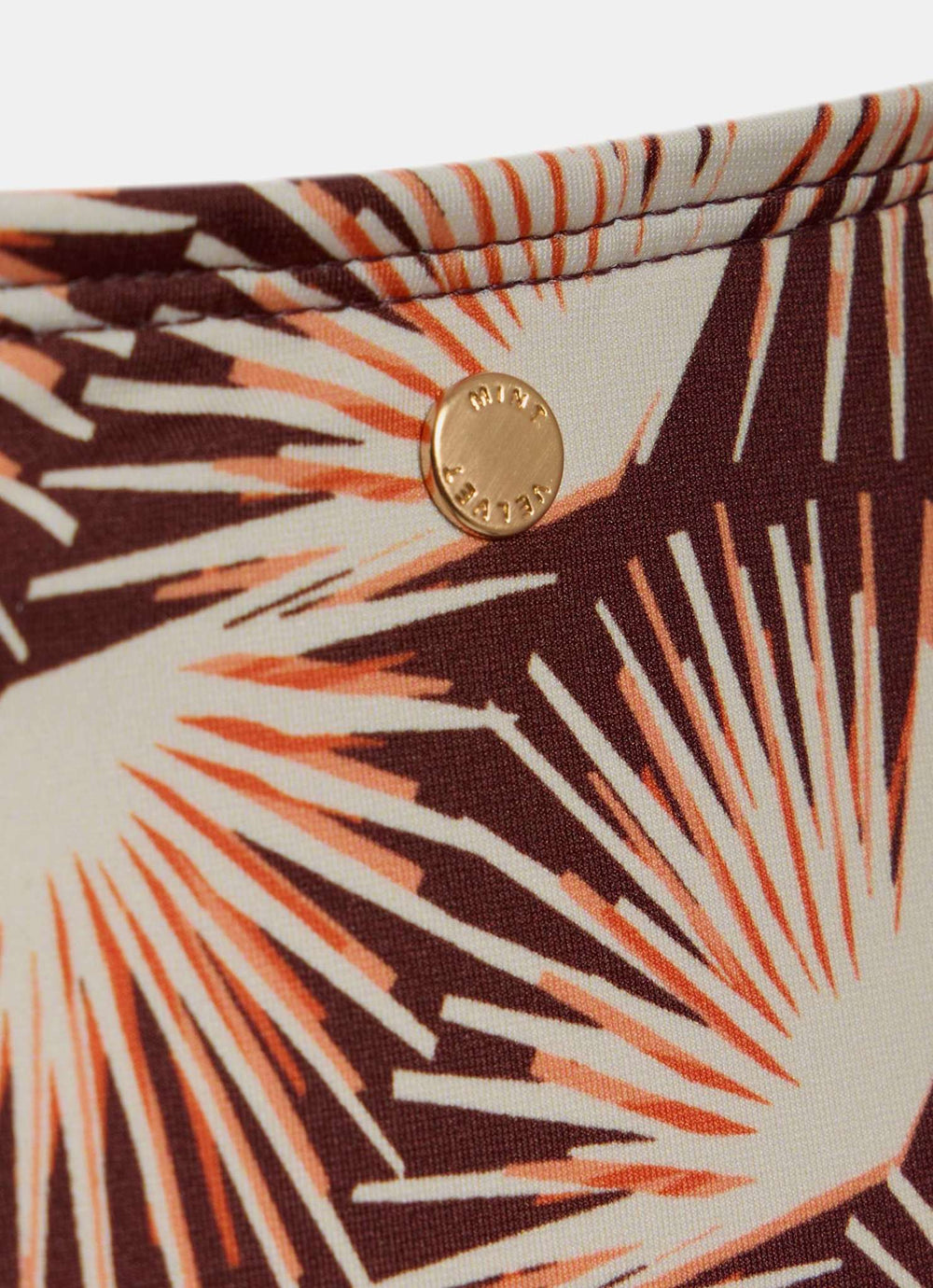 Orange Geo Print Bikini Bottoms
