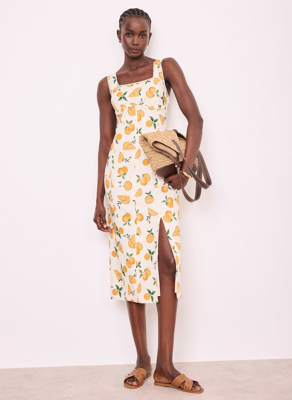 orange velvet midi dress KissProm