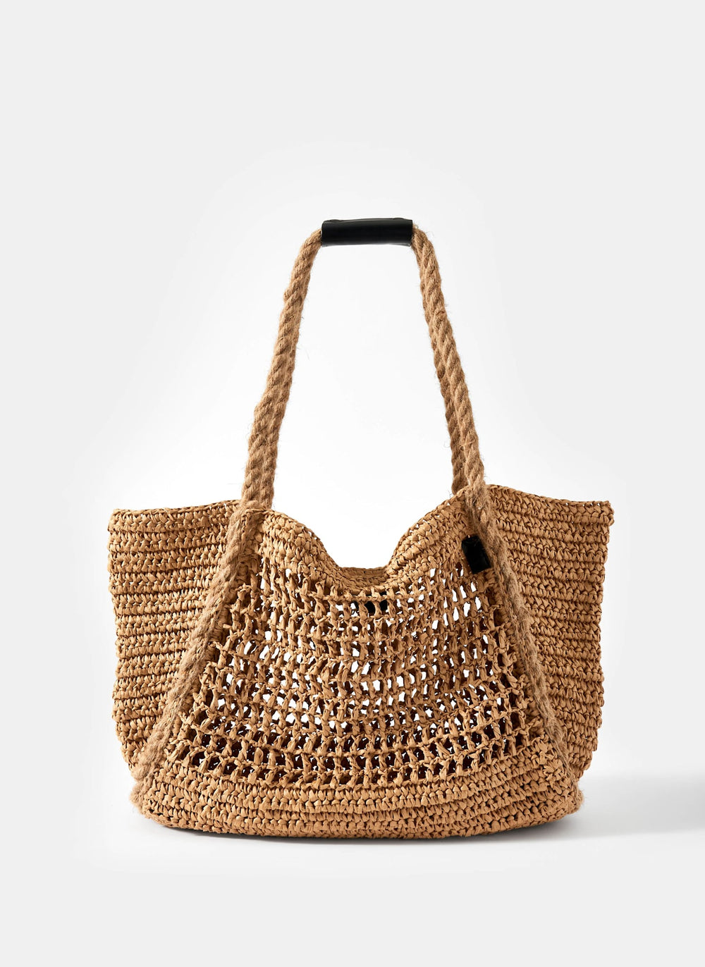 Neutral Woven Tote Bag