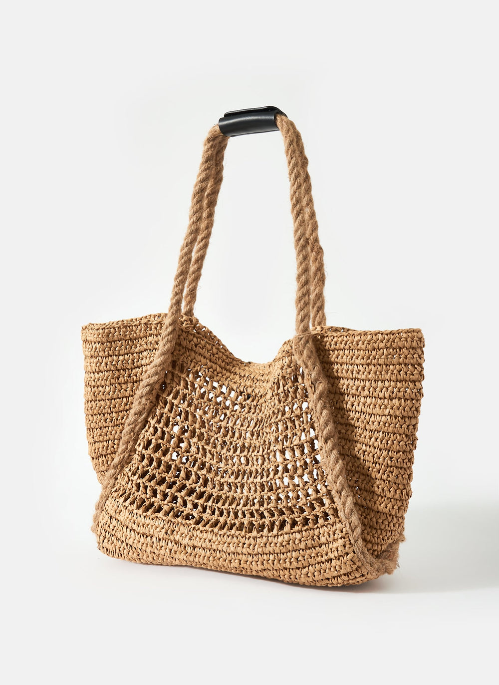 Neutral Woven Tote Bag