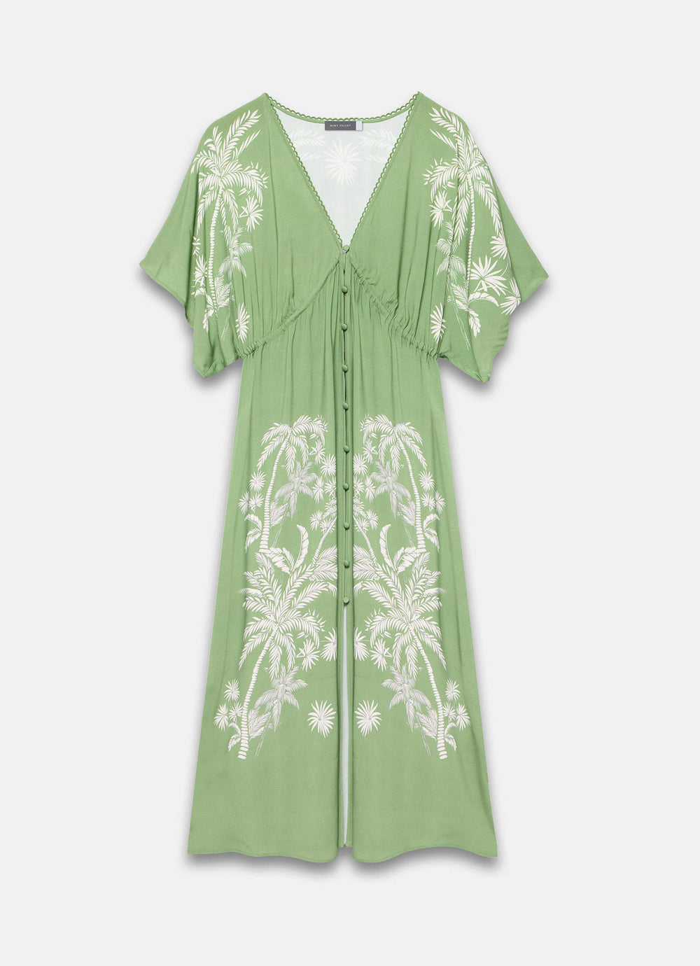 Mint Velvet Green Palm Print Maxi Beach Dress | Size XL | Green | Short Sleeve | V Neck Mint Velvet Green Palm Print Maxi Beach Dress | Size XL | Green | Short Sleeve | V Neck