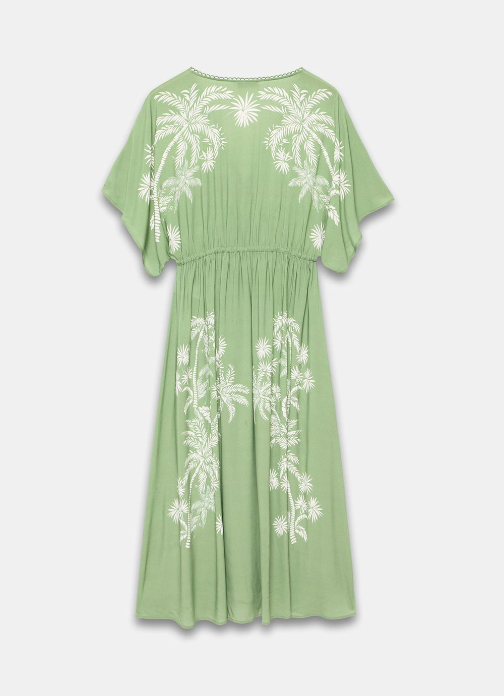 Mint Velvet Green Palm Print Maxi Beach Dress | Size XL | Green | Short Sleeve | V Neck Mint Velvet Green Palm Print Maxi Beach Dress | Size XL | Green | Short Sleeve | V Neck