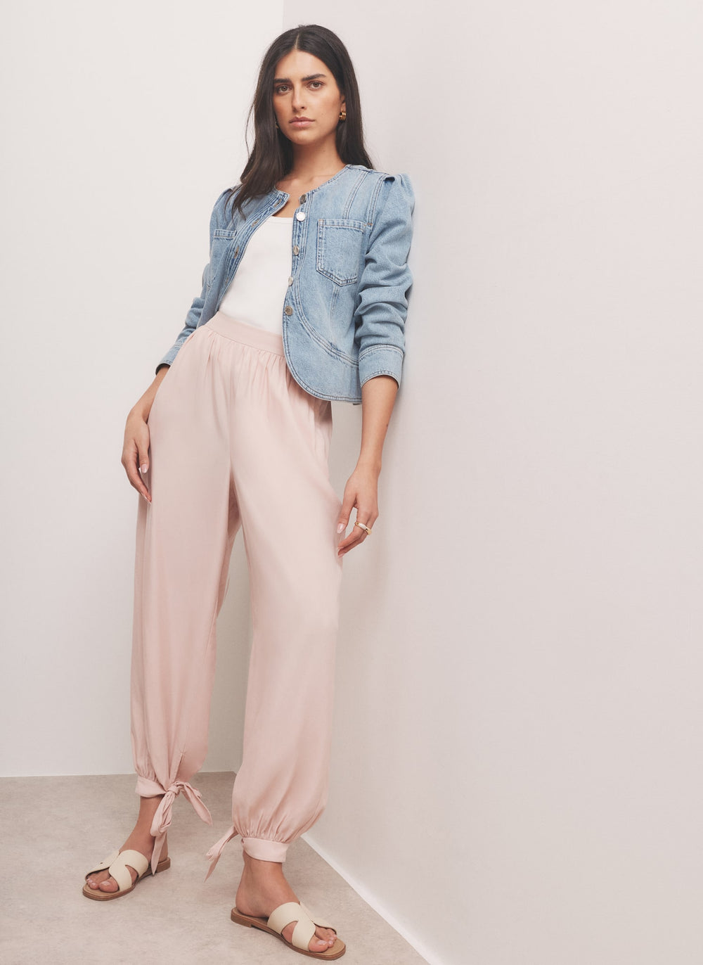Pink Soft Balloon Trousers