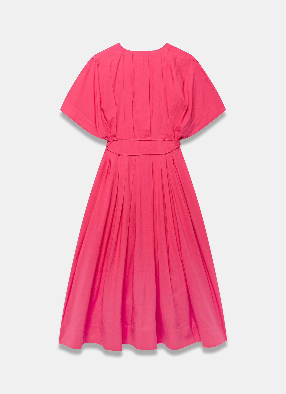 open lace back dress Pink Cotton Midi Dress – Mint Velvet