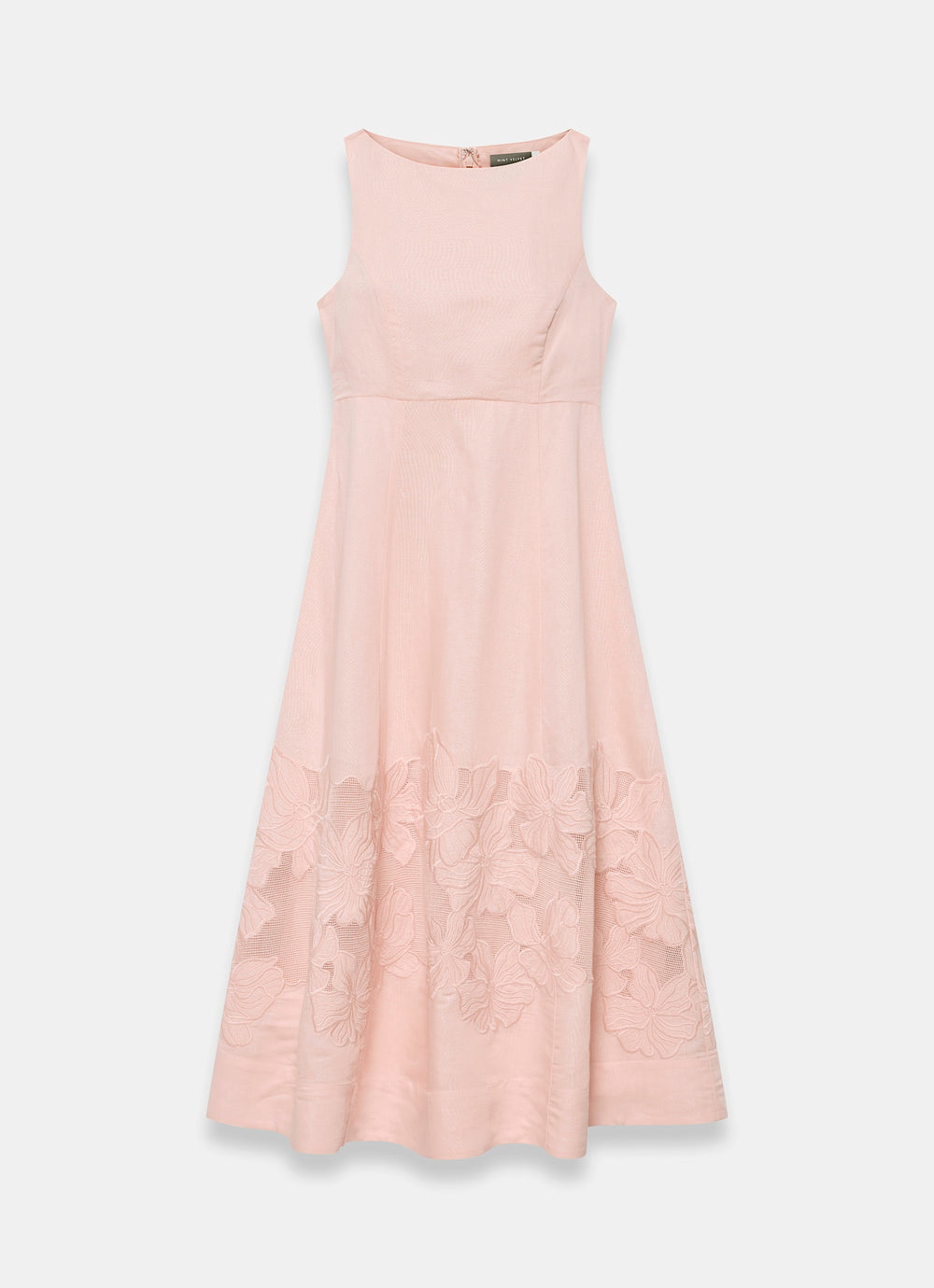 Mint Velvet Pink Beige Blend Lace Midi Dress | Size 14 | Pink | Sleeveless | Crew Neck Mint Velvet Pink Beige Blend Lace Midi Dress | Size 14 | Pink | Sleeveless | Crew Neck