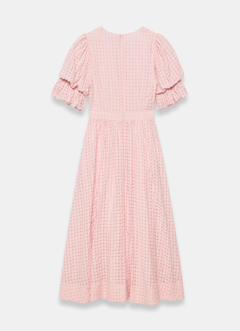 Pink Checked Midi Dress – Mint Velvet
