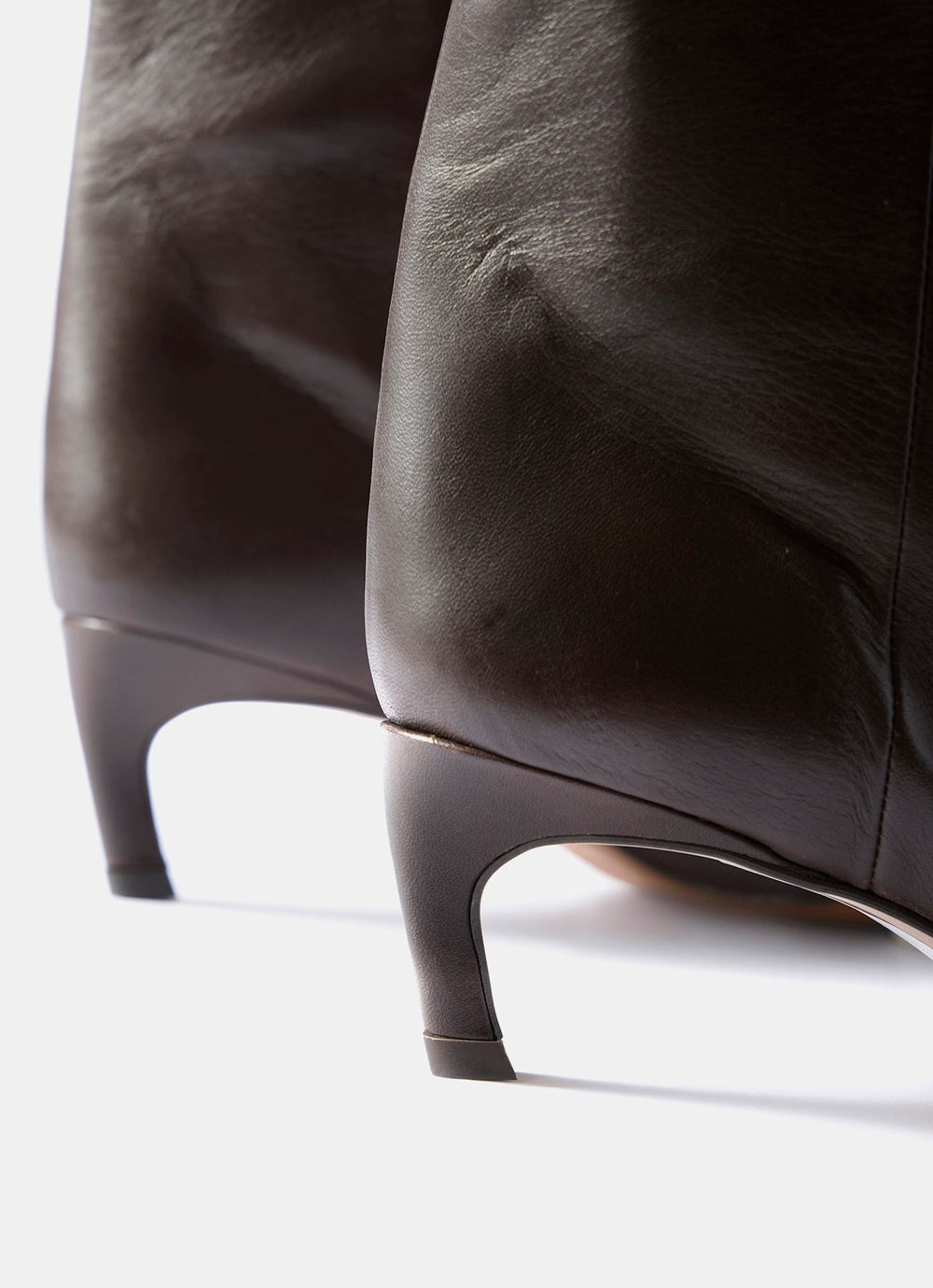 Piper Brown Leather Knee High Boots