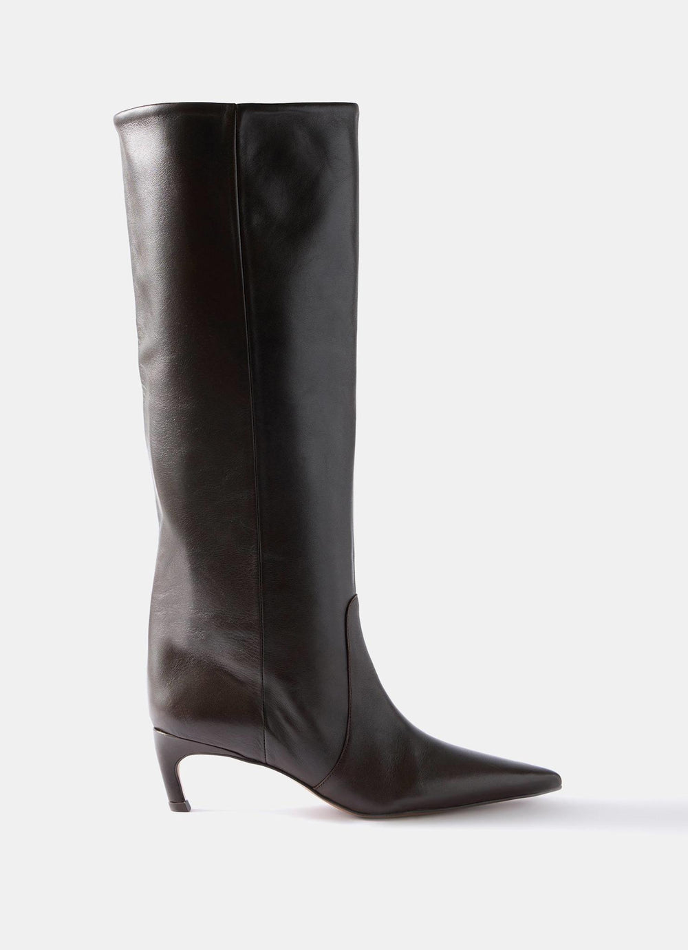 Piper Brown Leather Knee High Boots