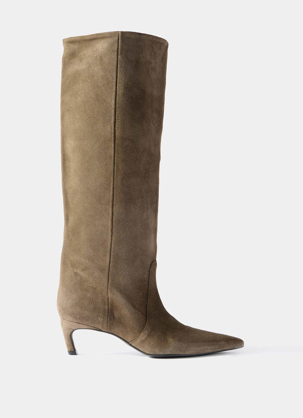 Piper Khaki Suede Long  Boots