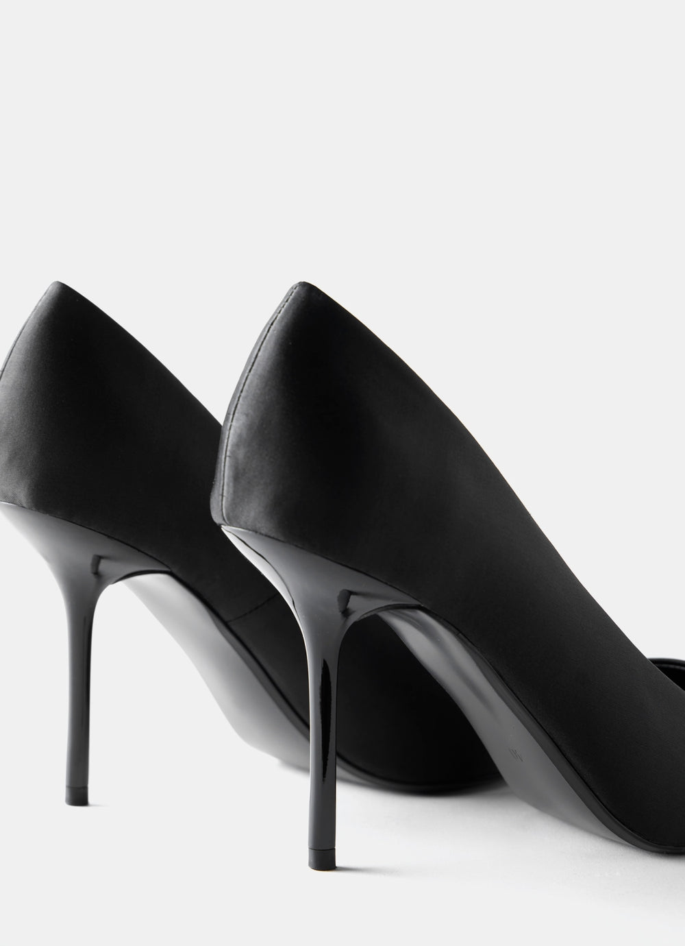 Pippa Black High Heel Court Shoes