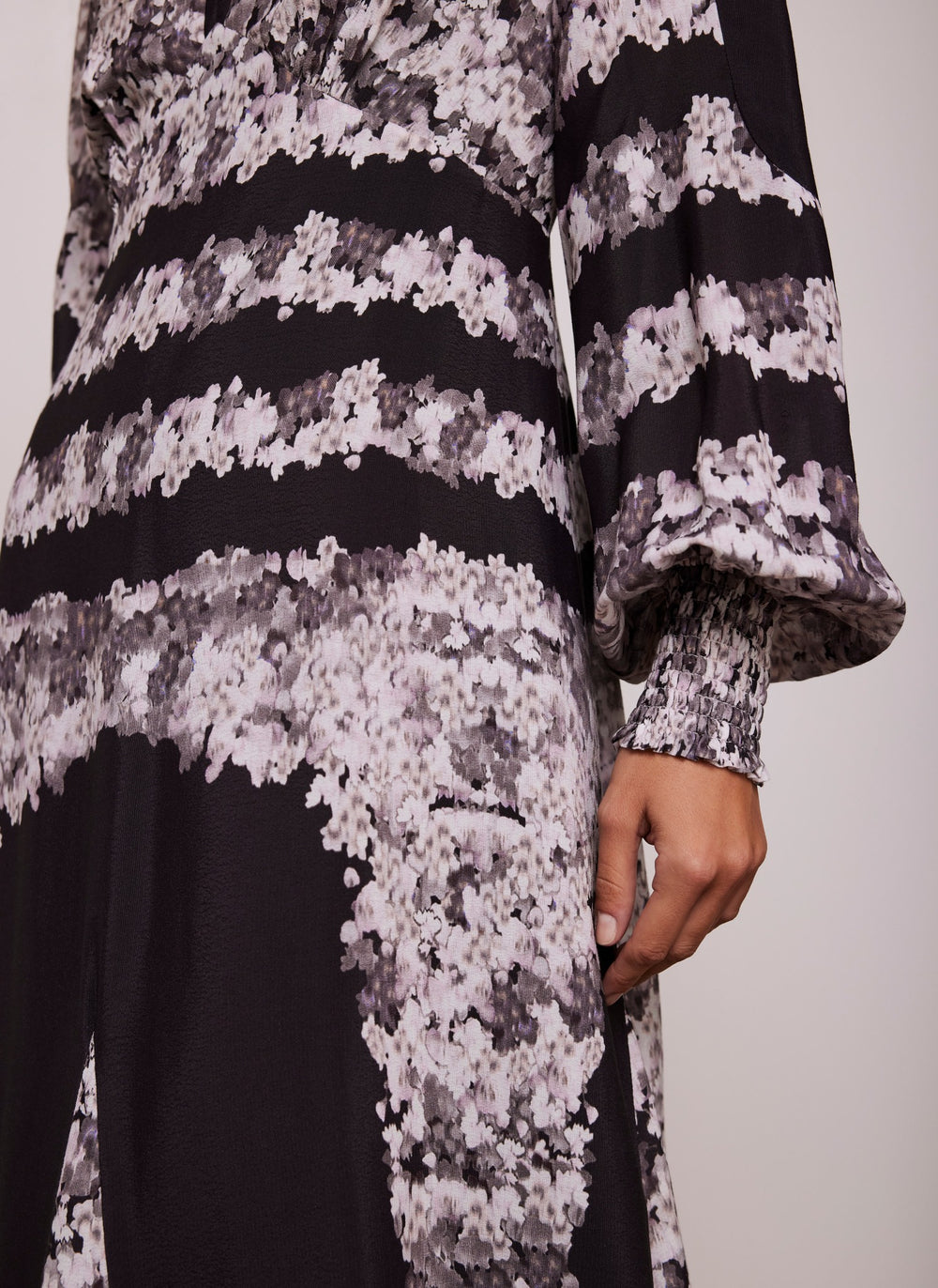 Black Printed Maxi Dress