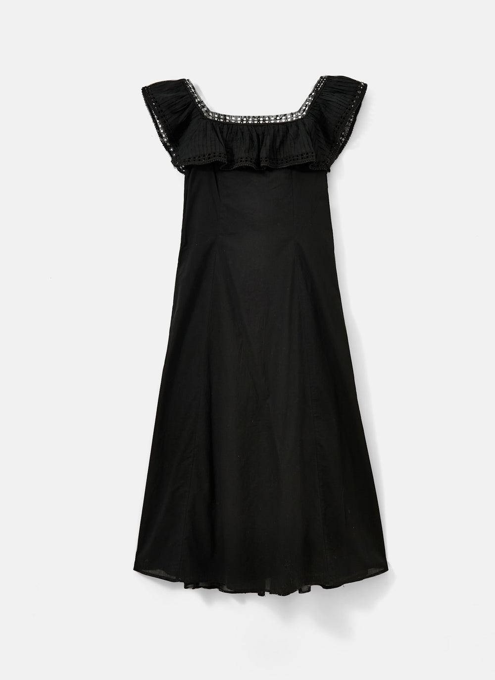 Black Poet Collar Midi Dress Mint Velvet Black Poet Collar Midi Dress Mint Velvet