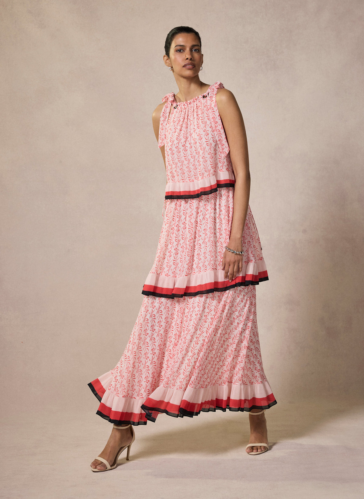fall floral maxi dress Floral Frill Trim Flounce Sleeve Plunge Maxi Dress  Charming Charlie
