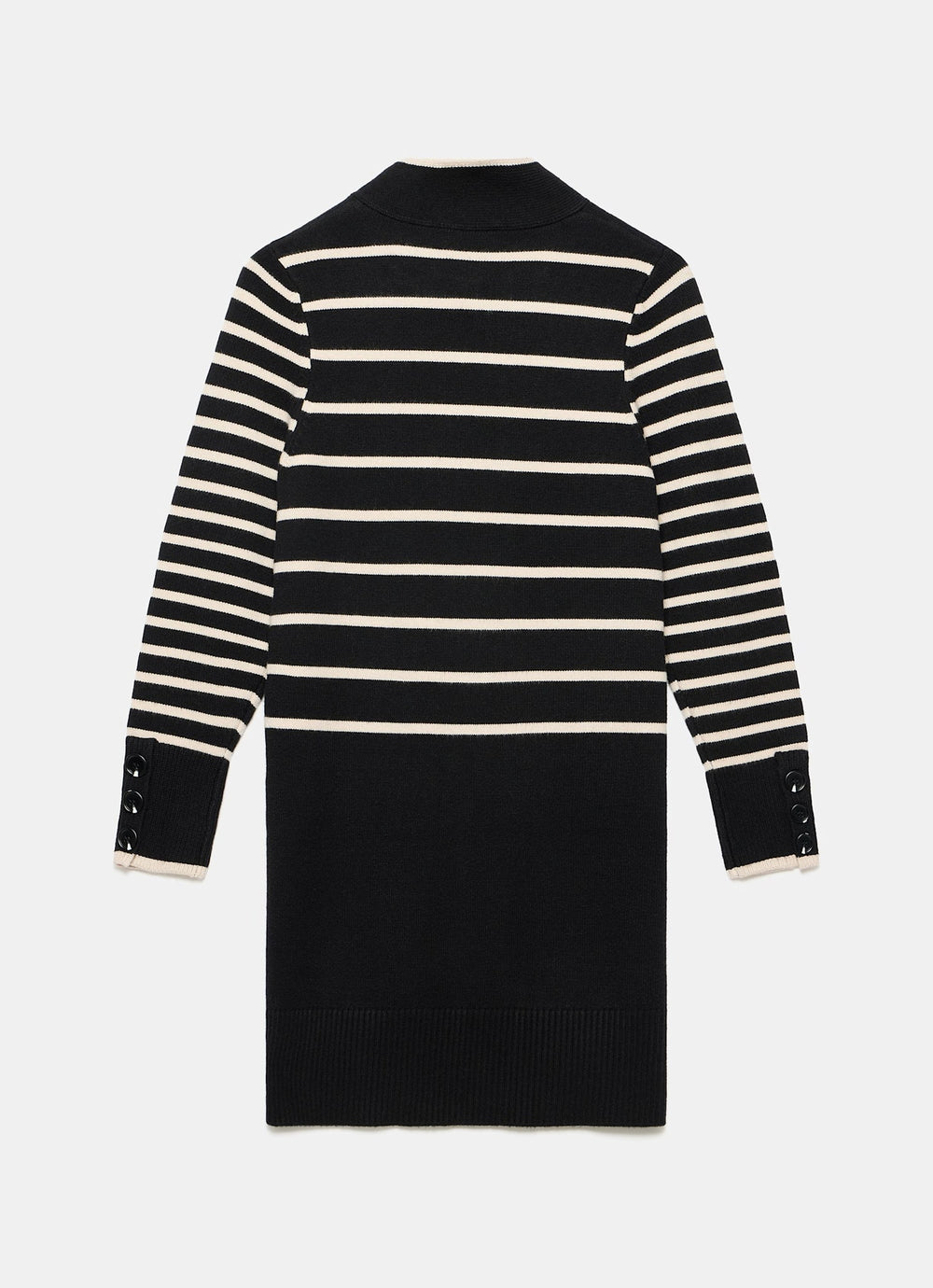 Black Striped Scarf Detail Knit Mini Dress Mint Velvet Black Striped Scarf Detail Knit Mini Dress Mint Velvet