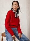 Red Cotton Blend Jumper Mint Velvet