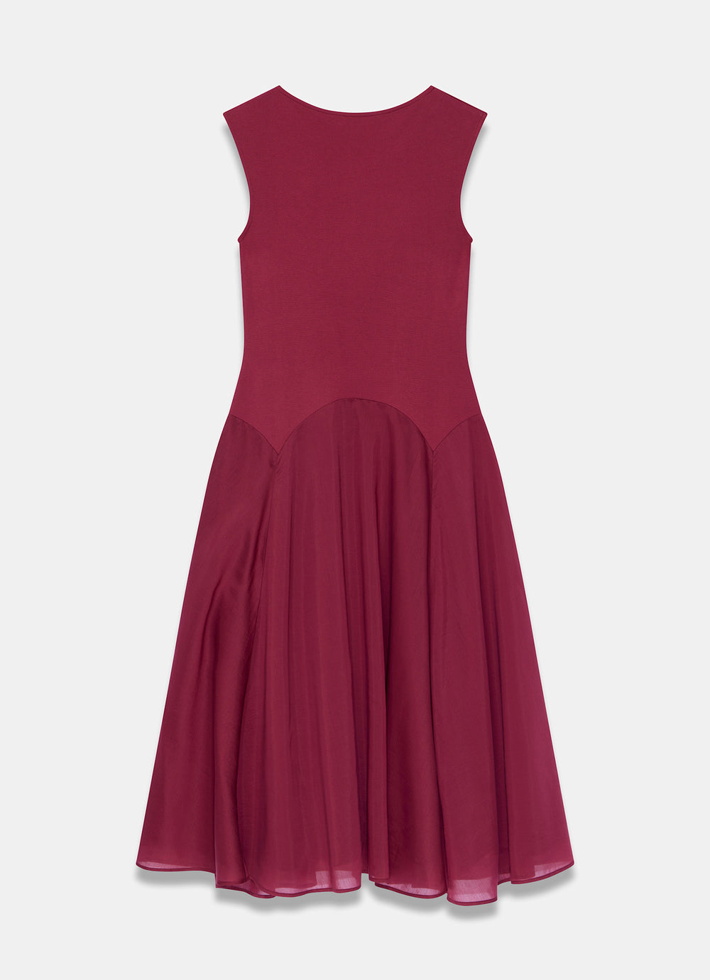 fitted lace wedding dress Red Sleeveless Jersey Midi Dress – Mint Velvet
