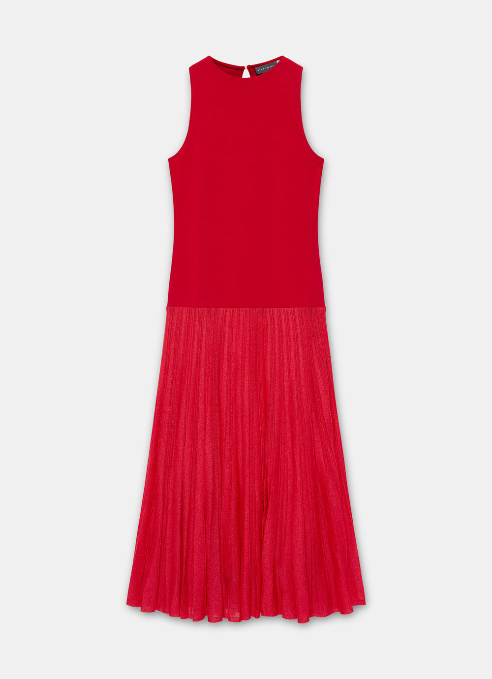 knitted pleated dress Mint Velvet Women's Knit Pleated Maxi Dress - Red