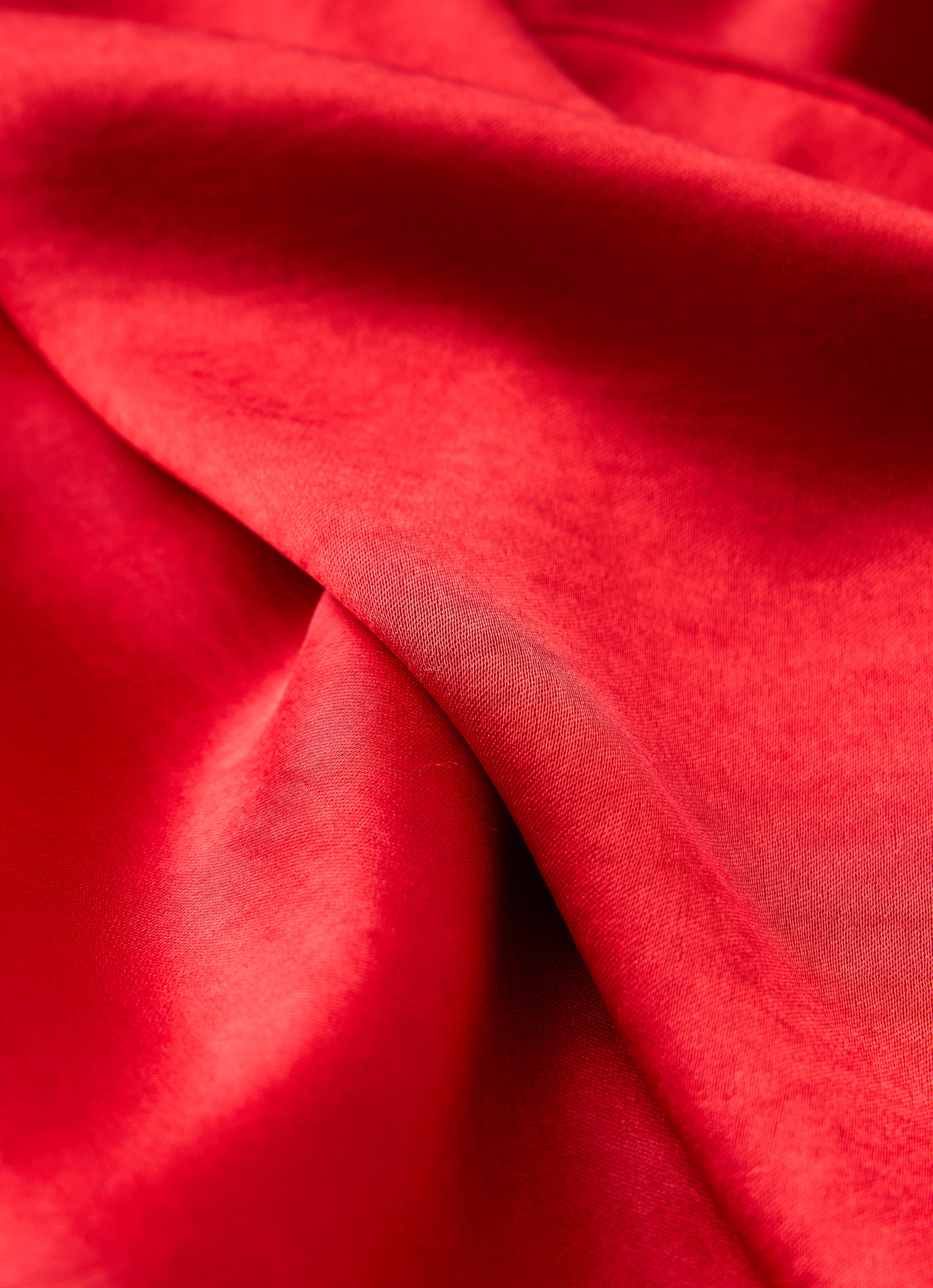Red Satin Scarf Detail Top – Mint Velvet