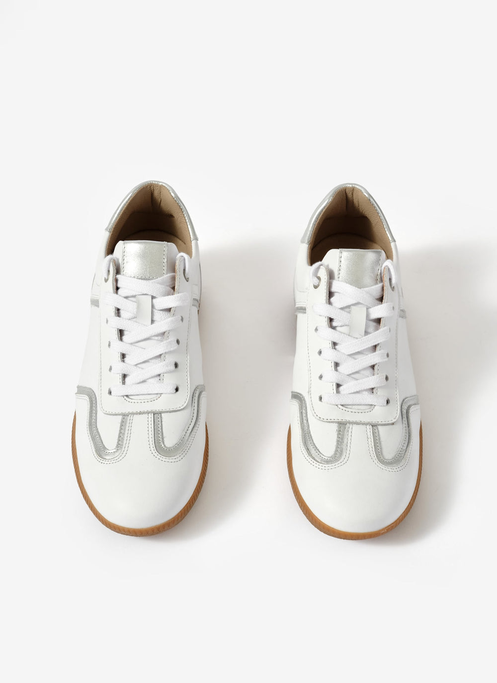 Romy White Leather Trainers
