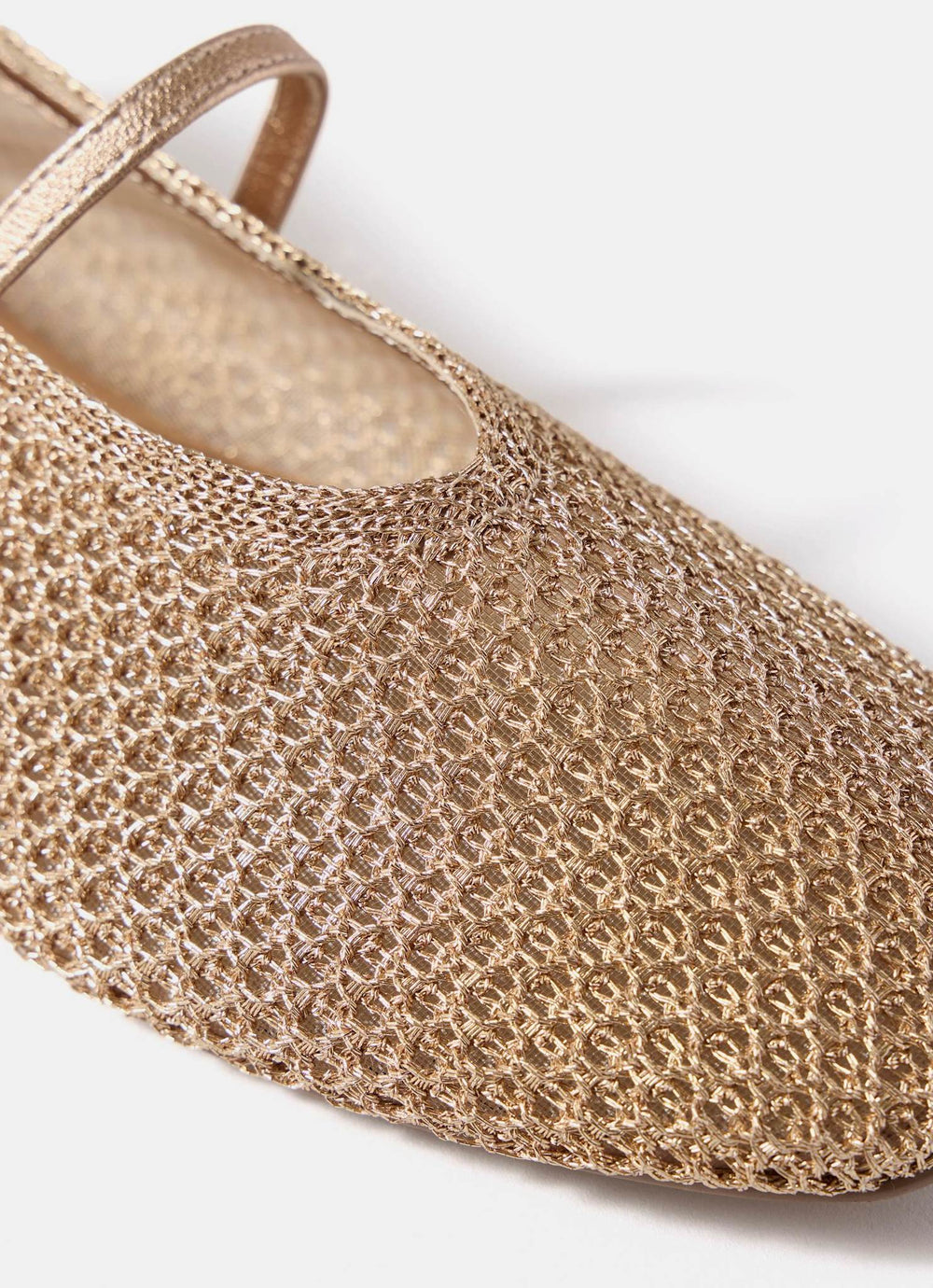 Rosie Gold Woven Pumps