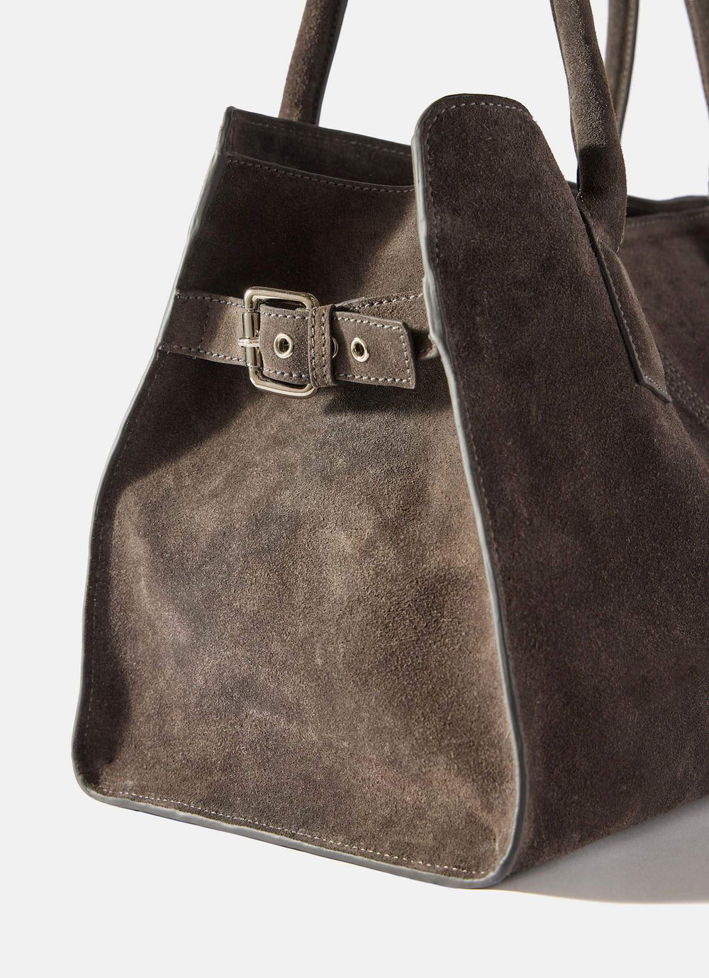 Rue Grey Suede Tote Bag