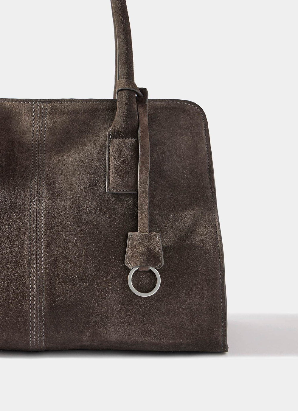 Rue Grey Suede Tote Bag
