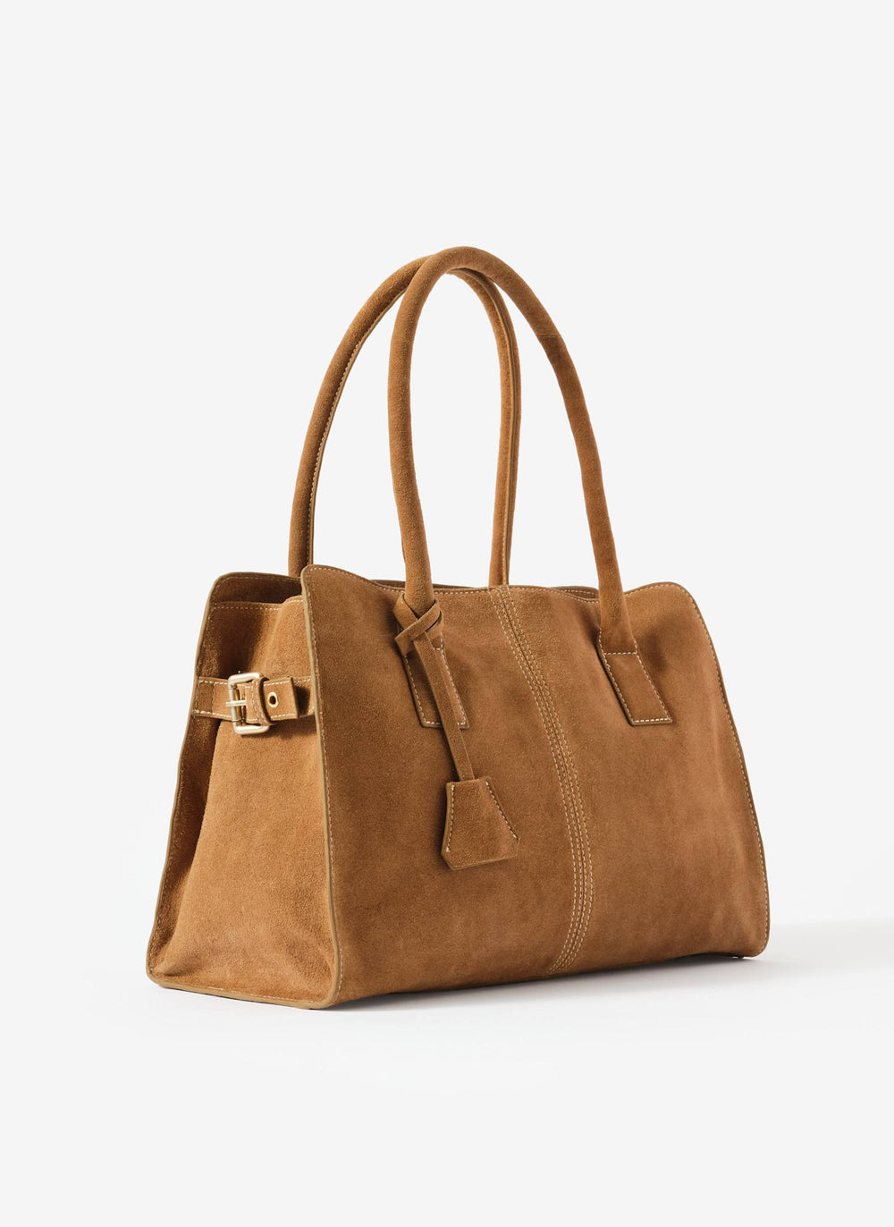 Rue Tan Suede Tote Bag