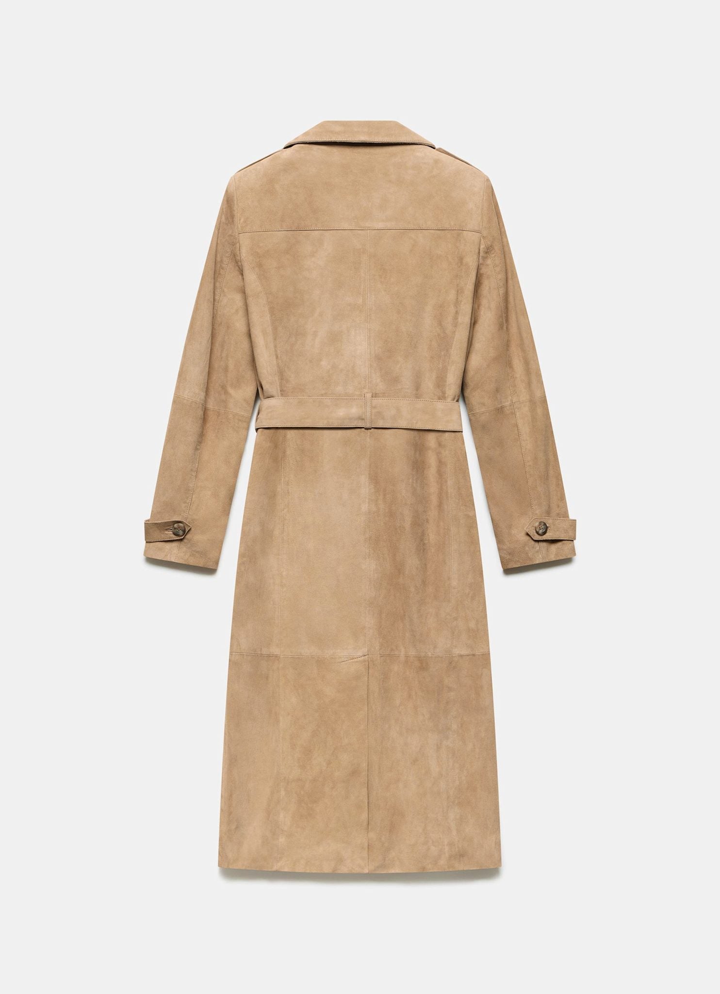 Neutral Suede Trench Coat – Mint Velvet