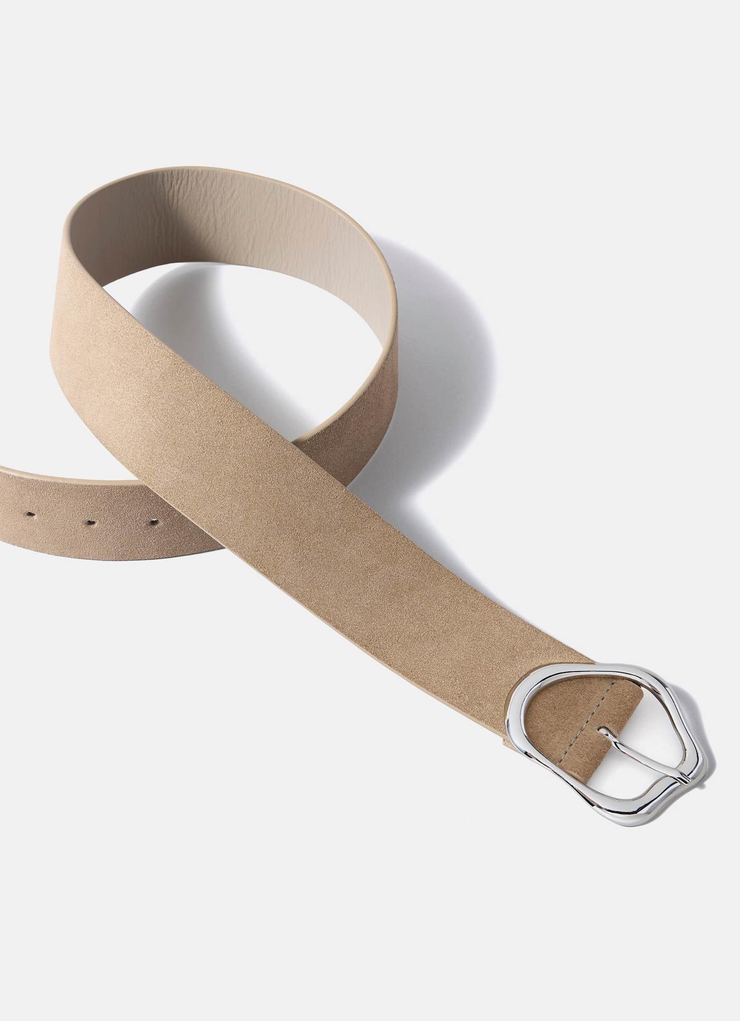 Neutral Suede Wide Belt – Mint Velvet