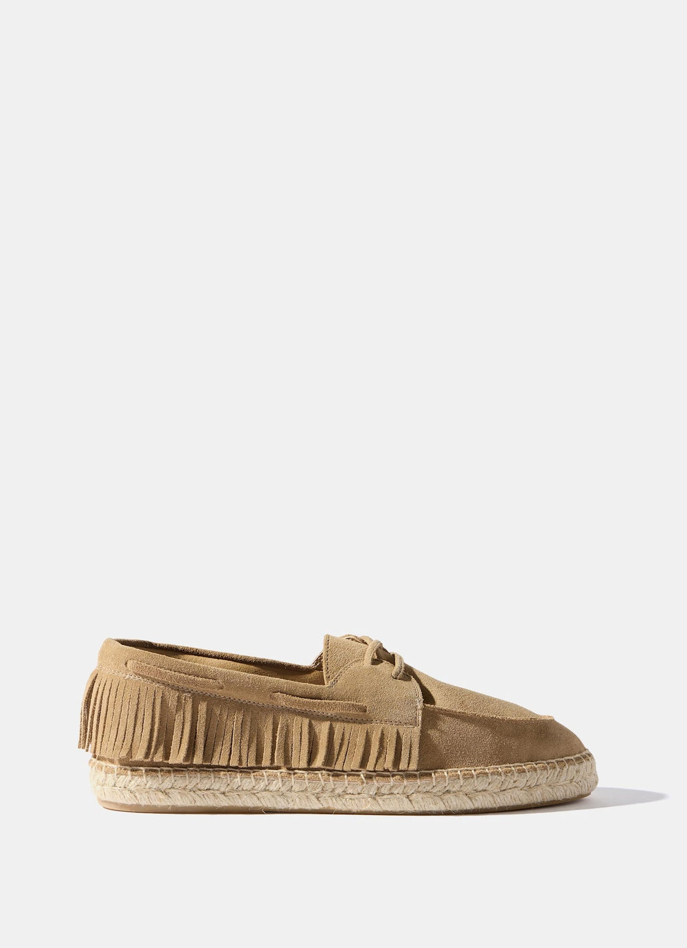 Shani Neutral Suede Espadrille Shoes