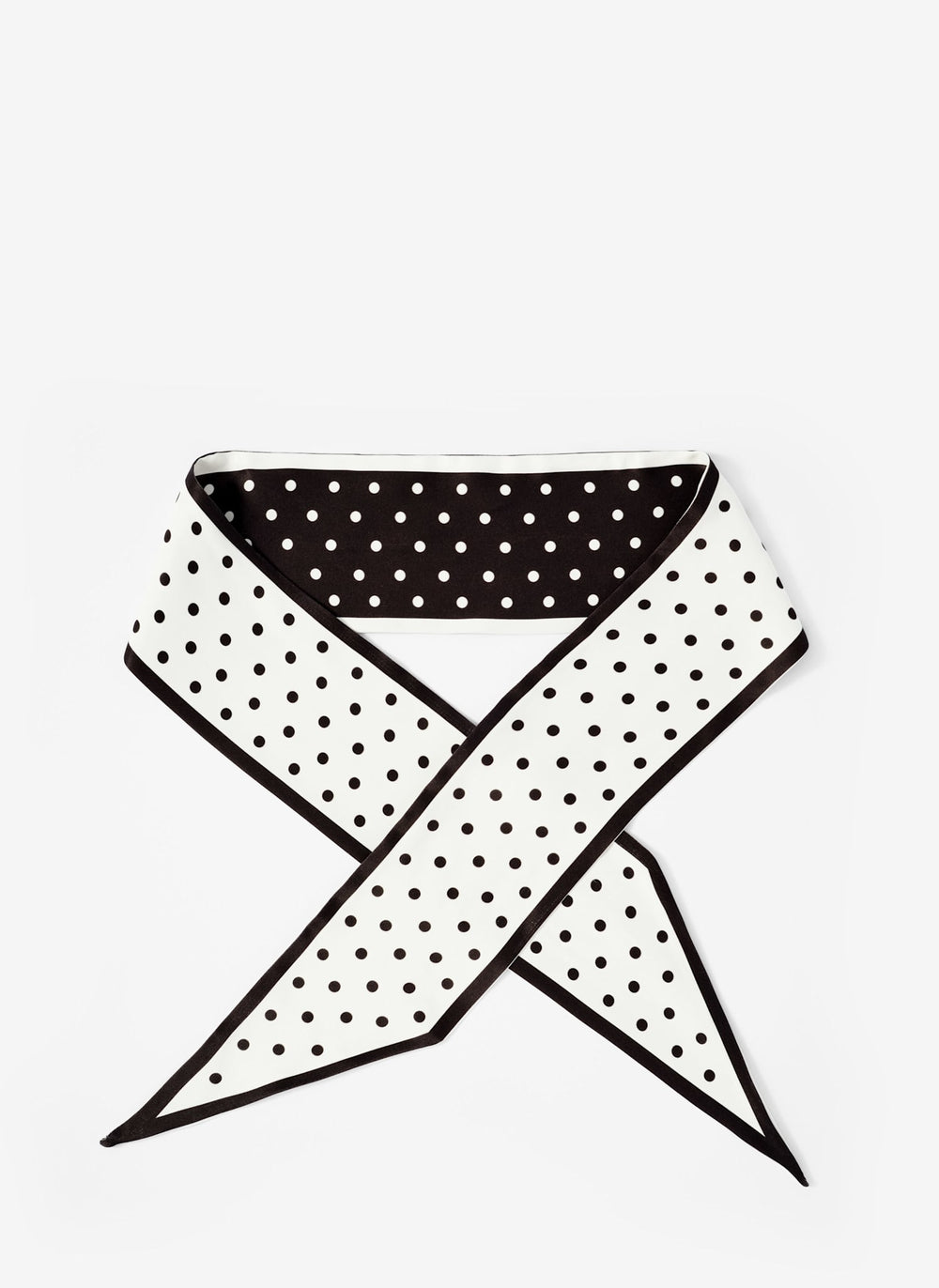 Sia Polka Dot Print Skinny Scarf