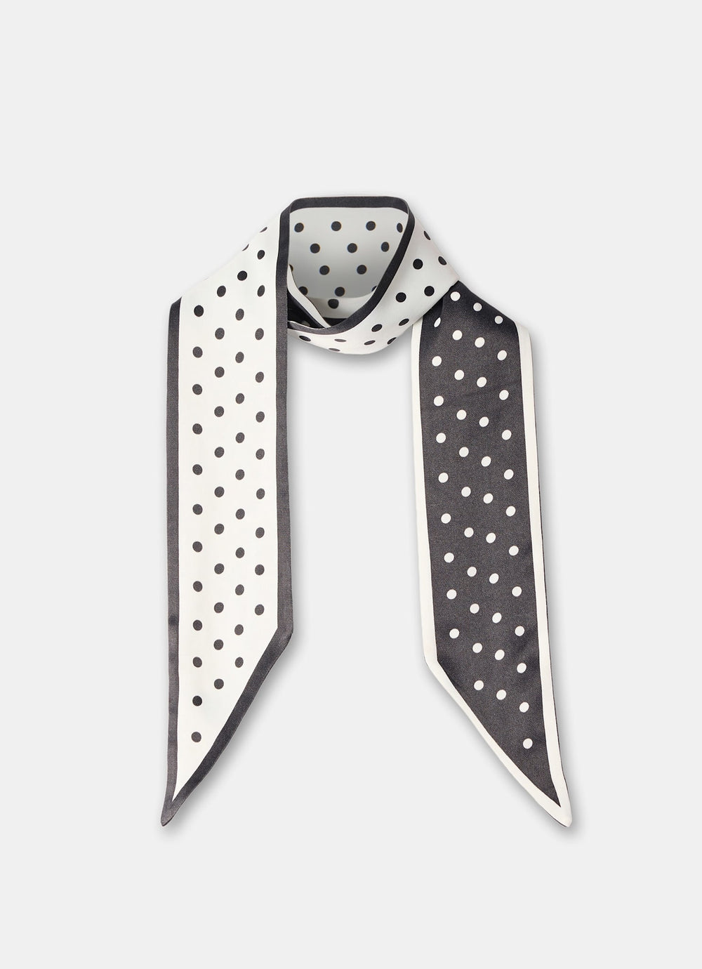 Sia Polka Dot Print Skinny Scarf