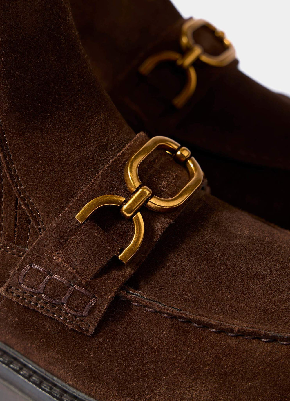 Sidney Brown Suede Loafer Boots