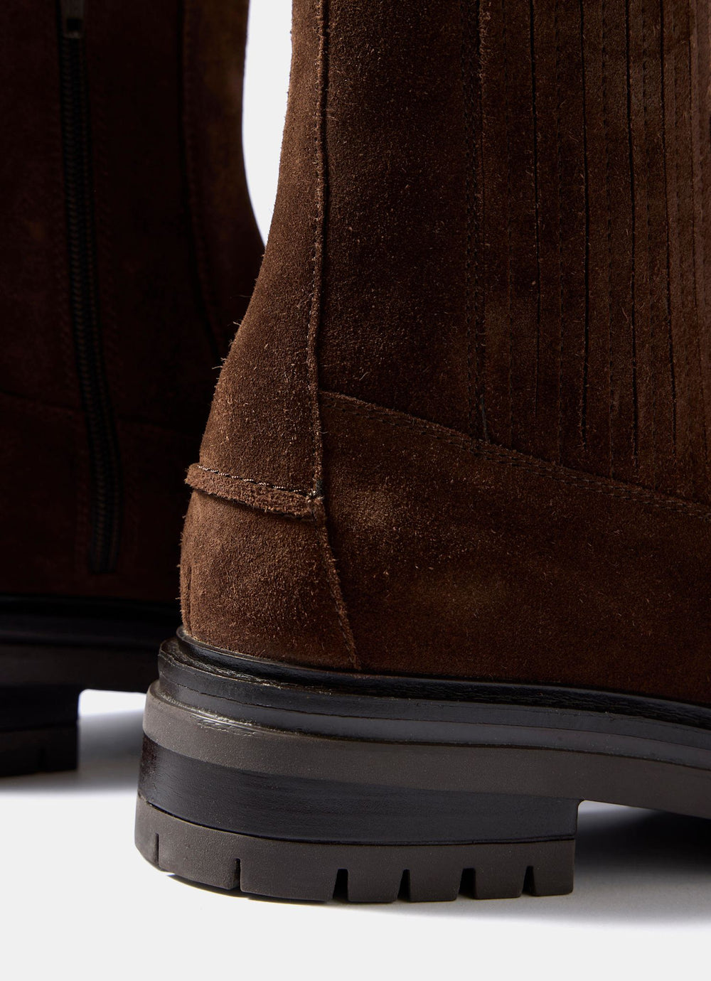 Sidney Brown Suede Loafer Boots