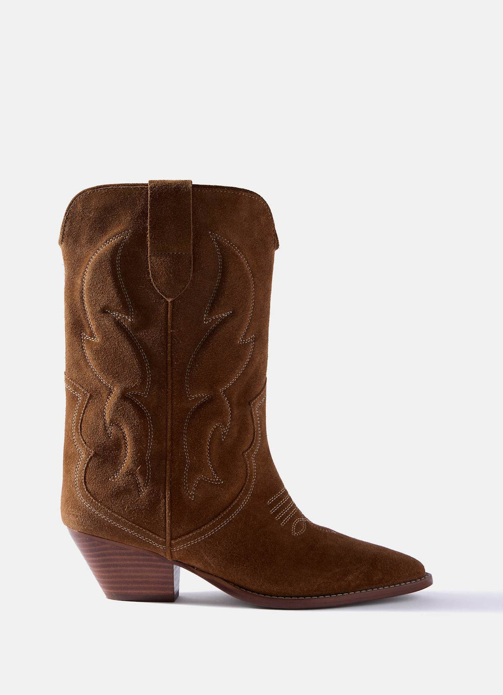 Sierra Tan Suede Cowboy Boots