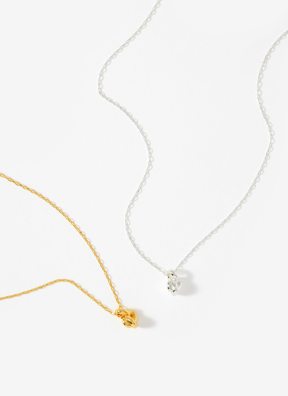 Silver Plated Knot Necklace