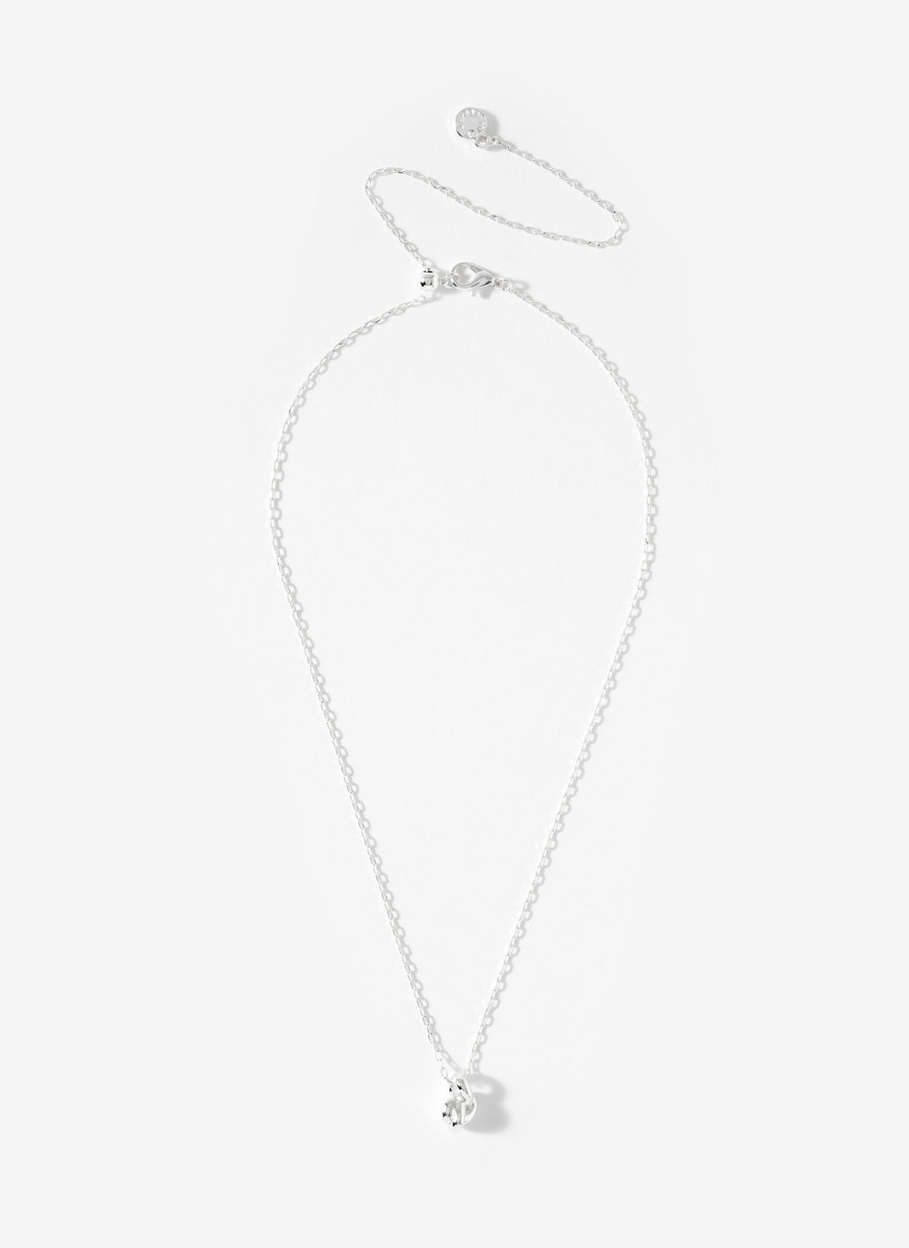 Silver Plated Knot Necklace