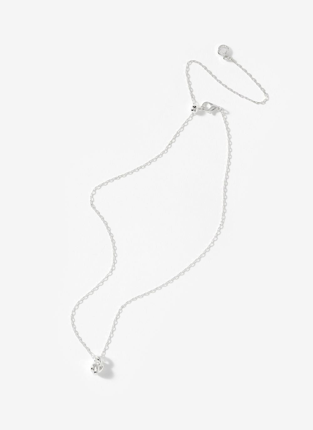 Silver Plated Knot Necklace