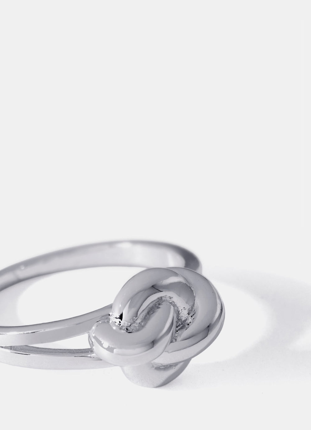 Silver Plated Knot Ring