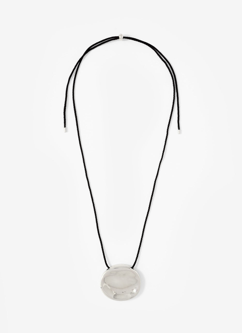 Silver Tone Stud Rope Necklace