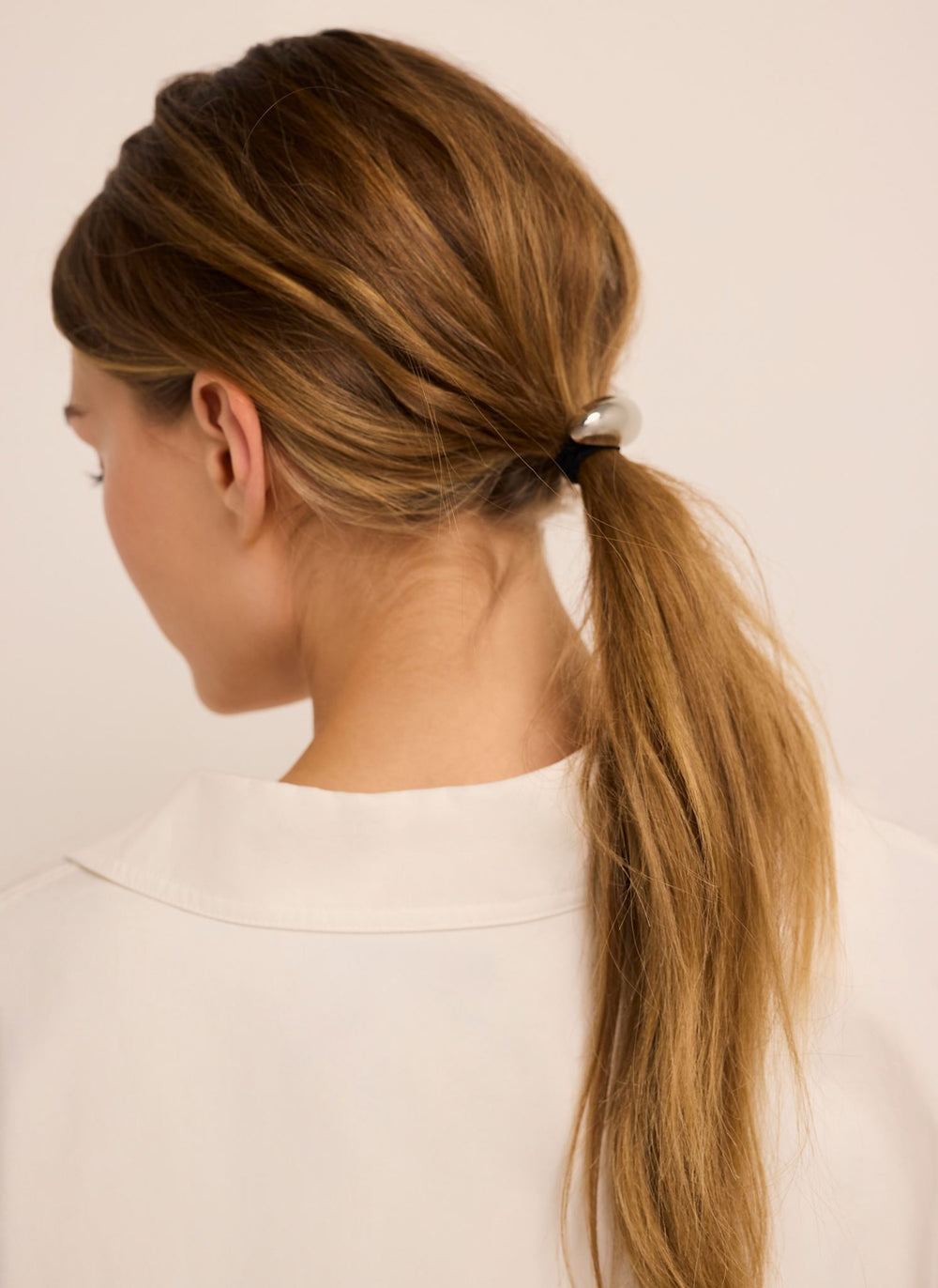 Silver Tone Clean Hairband Cuff