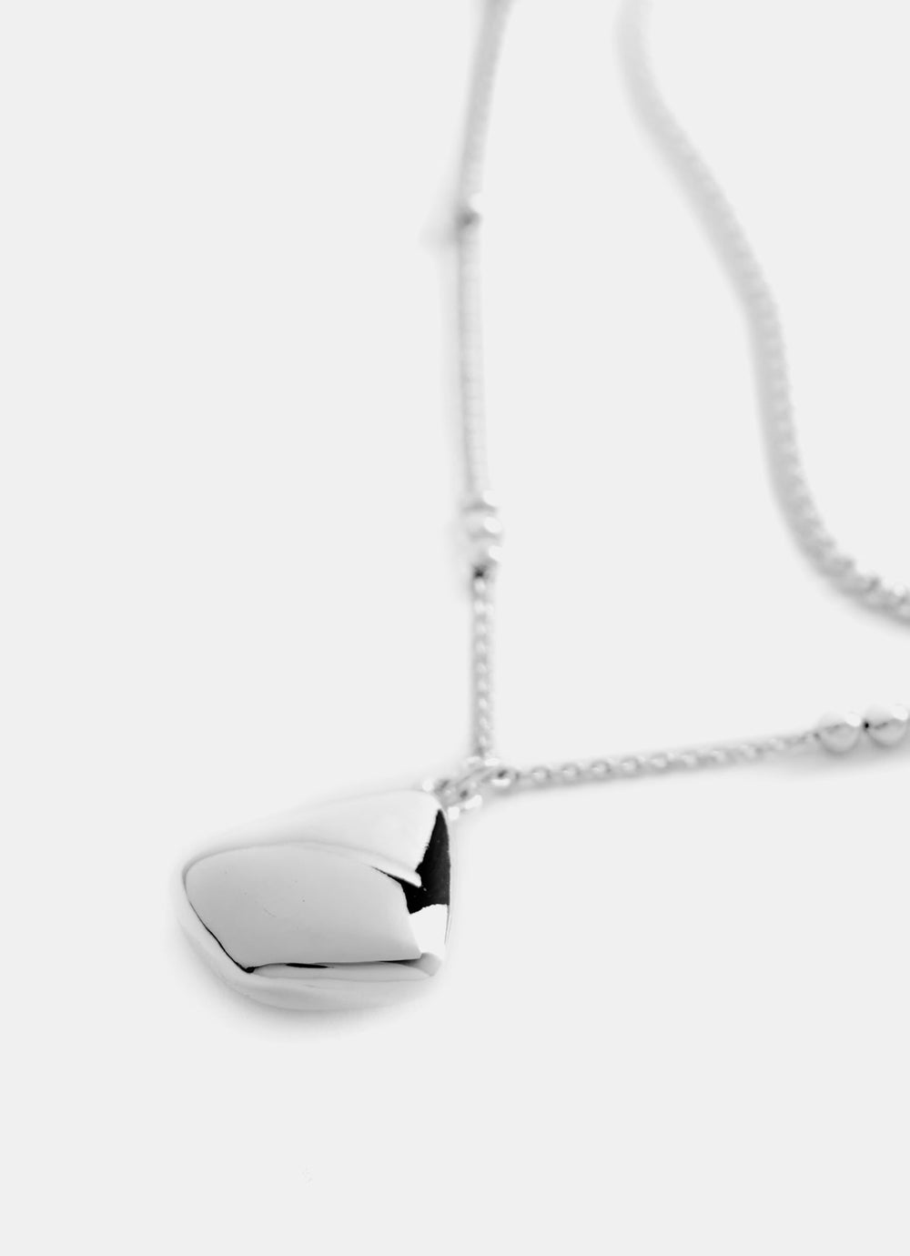 Silver Tone Layered Necklace