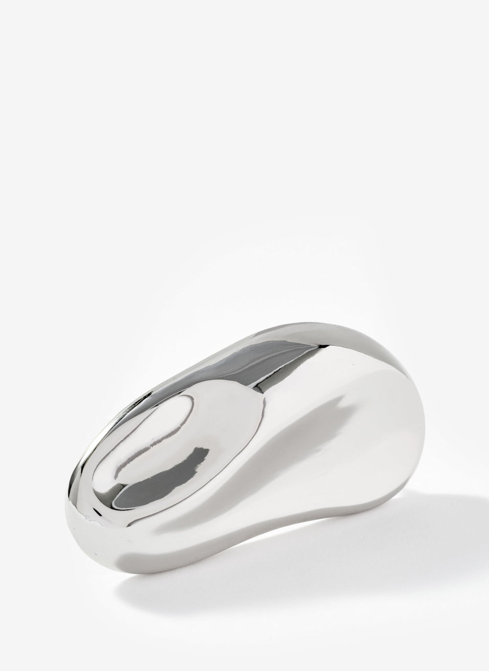 Silver Tone Minimal Brooch