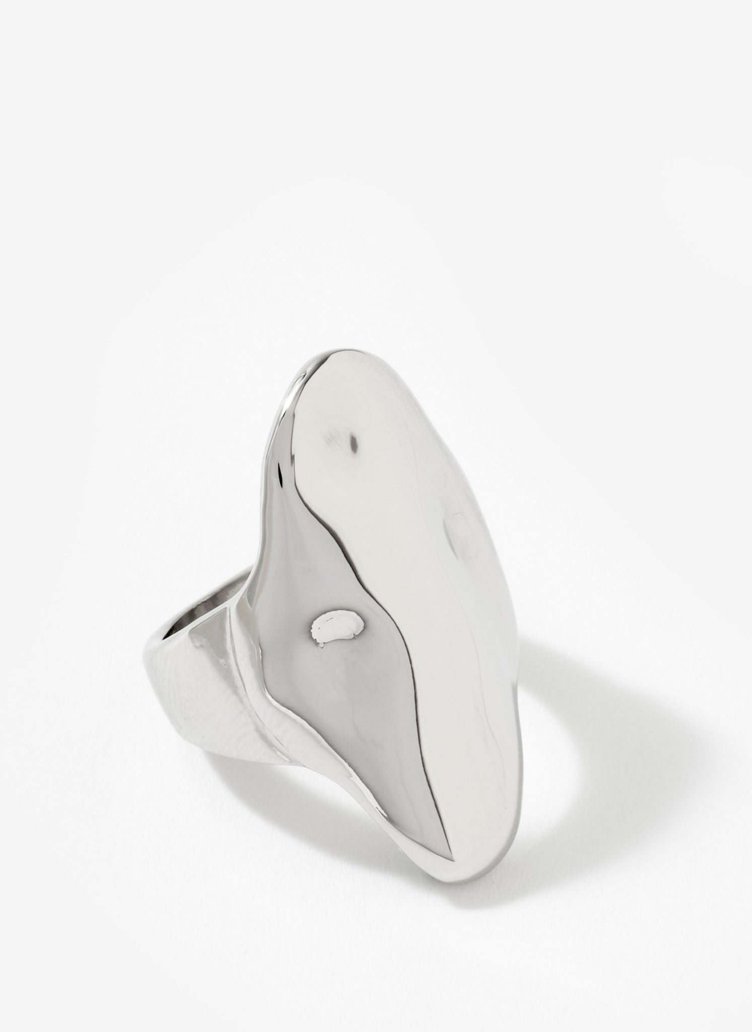 Silver Tone Clean Wave Bangle – Mint Velvet