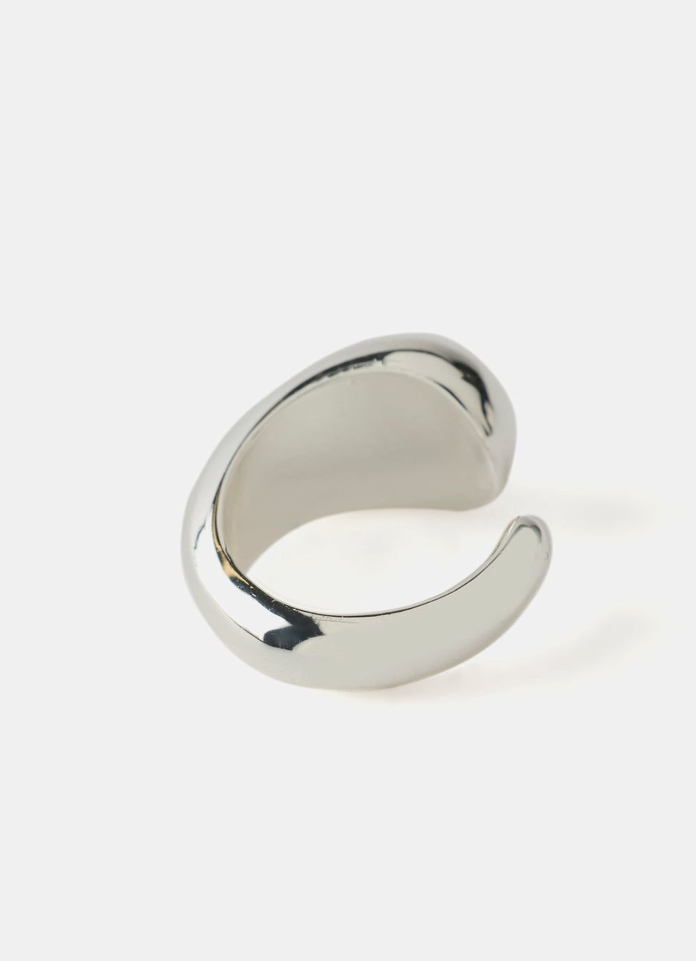 Silver Tone Teardrop Ring