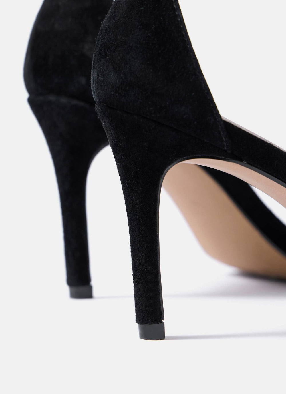Skye Black Suede High Heels